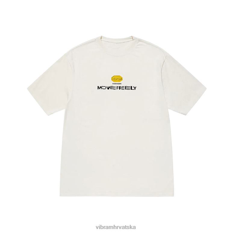 uniseks majica "slobodno se kreći". bijela Vibram 0LHXH45 odjeća