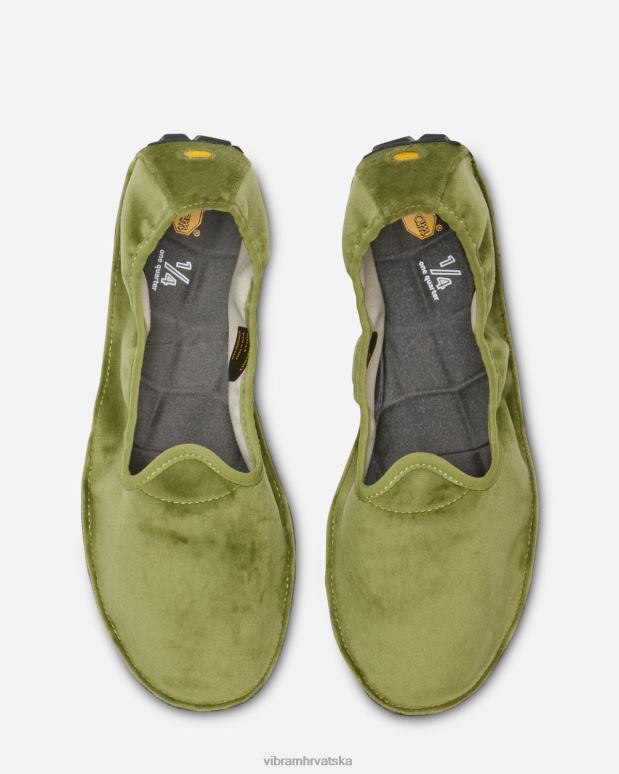 žene jedna četvrtina baršuna zeleno/crno Vibram 0LHXH140 obuća